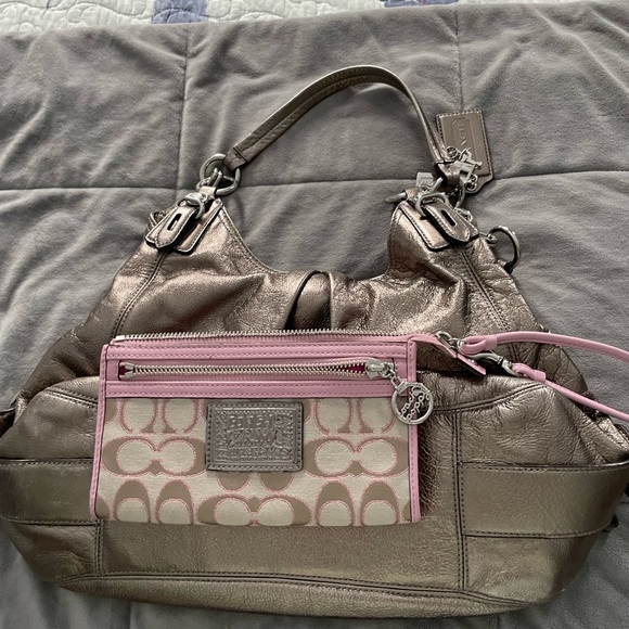 SHOW-STOPPING Coach bag and clutch bundle.